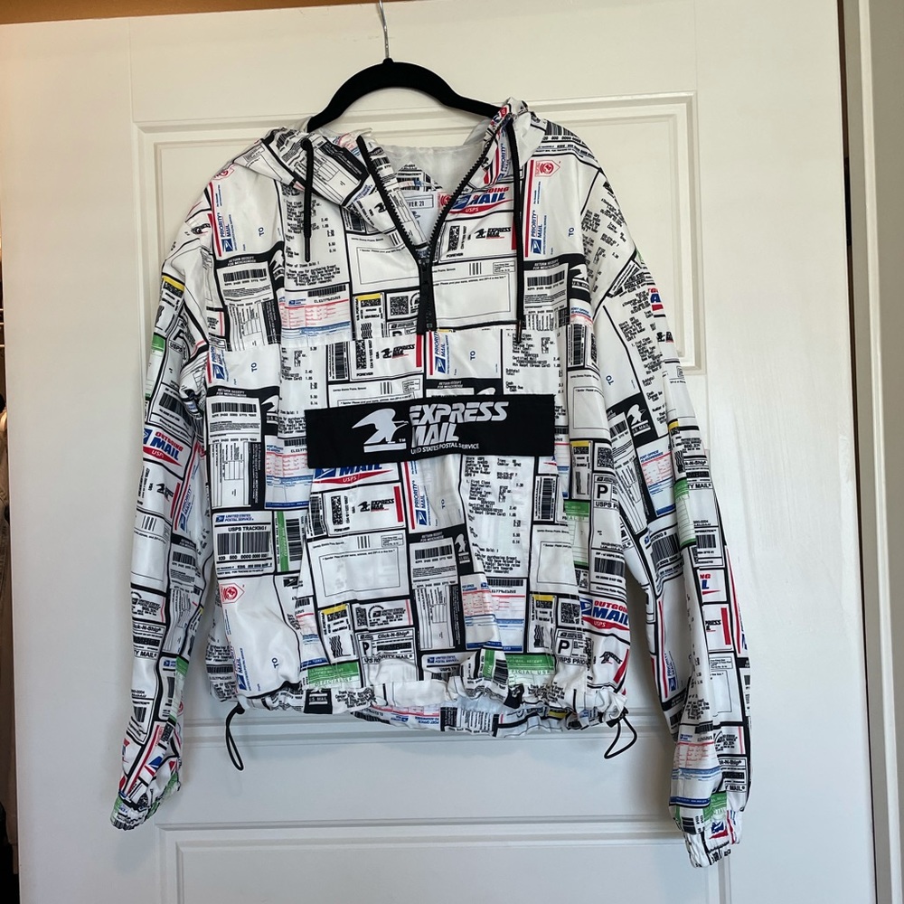 Forever 21 Post Office Collection Rain Pullover